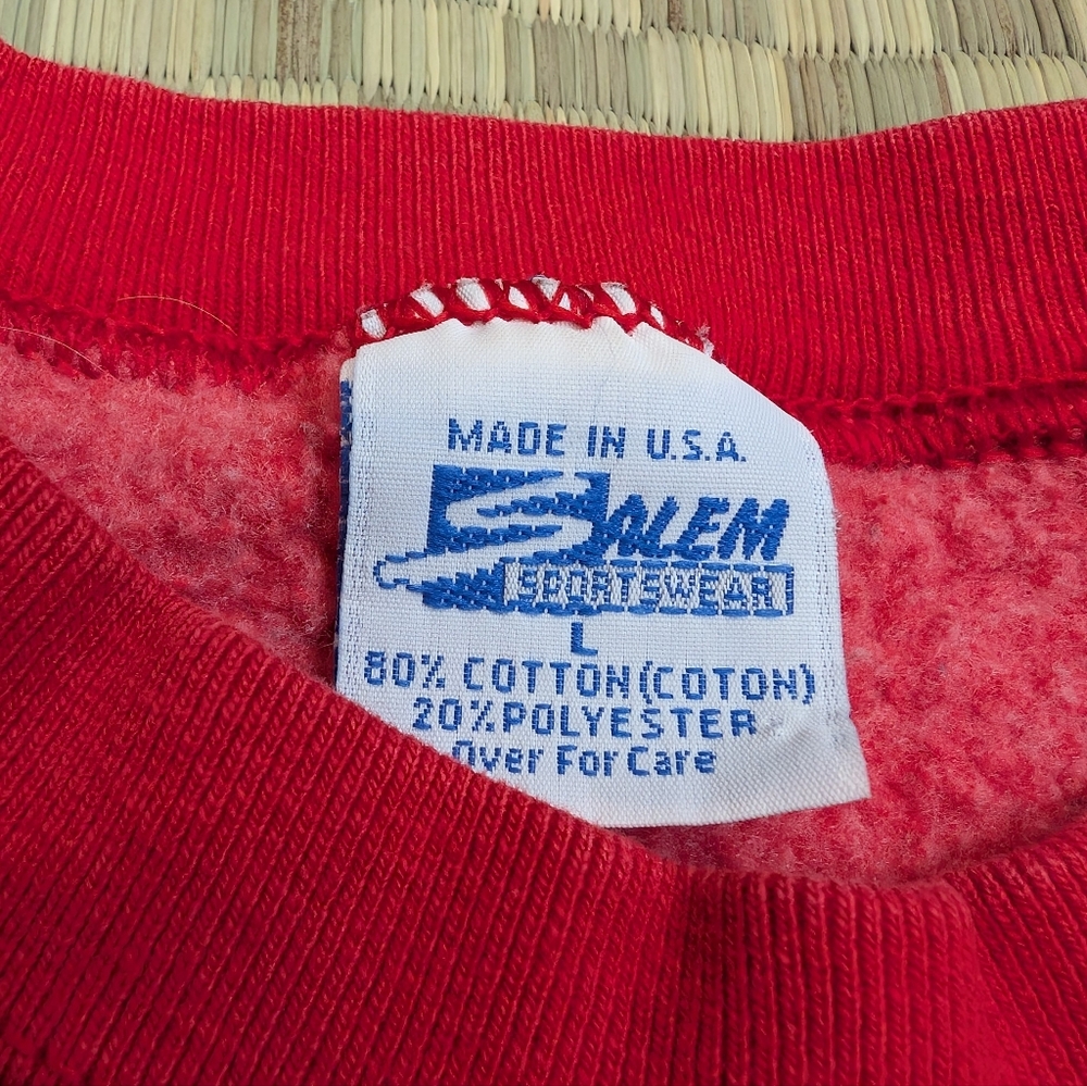 VTG Salem Sportswear Detroit Red Wings NHL Sweatshirt Unisex Size L Made in USA - Picture 6 of 6